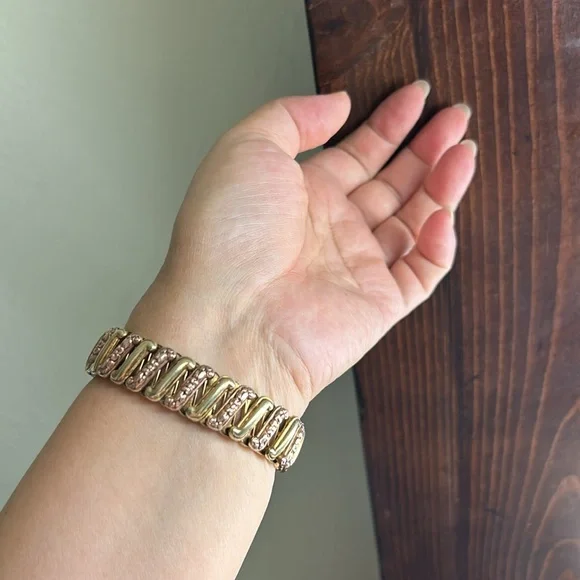 🖤LUSTERN 12K gold on Sterling silver Expansion bracelet